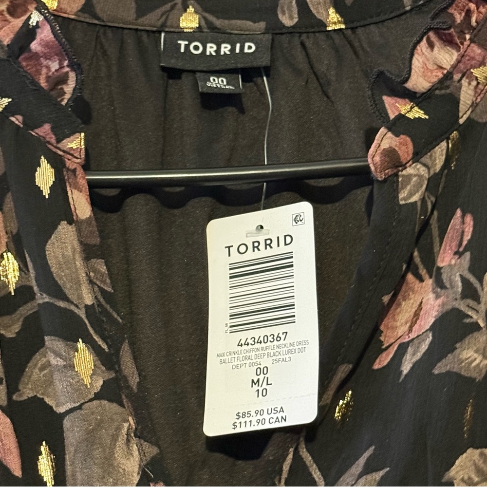 Torrid Floral Black Dress - Picture 13 of 15